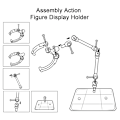 Miniatyrbilde 3 av 5: Handling Figur Base Egnet skjermstativ Brakett Støttetype A1
