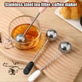 Miniatyrbillede 2 af 8: Bærbar 304 rustfrit stål roterende te-infuser og kaffegrumsfilter B