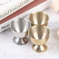 Miniatyrbilde 4 av 8: Kokte eggekopper i rustfritt stål Stand Rack Egg Holder Egg Hold Gold