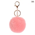 Pikkukuva 1 / 8: 8cm e Key Pehmeä Fluffy Fur Ball Avaimenperä Fluffy Avaimenperät Trink A6