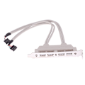 Pikkukuva 2 / 8: 4-porttinen USB 2.0 - 9-nastainen emolevyn otsikon kiinnikkeen jatke