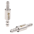 Miniatyrbilde 7 av 8: Tilbakeslagsventil for CO2-utstyr, vann for 4 mm rør, akvariumskontroll Silver
