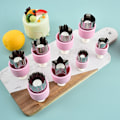Miniatyrbild 5 av 8: Rostfritt stål Frukt Grönsakspress Mini Cookie Form te C
