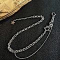 Miniatyrbillede 4 af 6: Shiny Star Layered Tassel Choker Halskæde Y2k smykker til kvinder