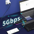 Miniatyrbilde 5 av 8: RGB USB 3.0 Hub 7 Porter Dataport Adapter 5Gbps High Speed ​​Indi USB