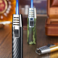 Miniatyrbillede 4 af 8: Vindtæt oppustelig Butan Jet Flame Lighter Køkken BBQ Ignit Multicolor