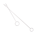 Pikkukuva 4 / 8: DIY Metalinen Silmukan Kääntäjäkoukku Kankaiden Putkien Kääntämiseen 18cm
