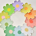 Miniatyrbillede 2 af 8: 10 stk Small Daisy Picnic Service Engangs Blomster Middag Pla A10