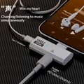 Miniatyrbilde 5 av 8: 2-i-1 Type C OTG-adapter USB C hann til USB-C hunn USB 3.2 Sp White