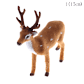 Miniatyrbillede 2 af 8: Jul Simulering Plys Rensdyr Xmas Elg Plys LEGETØJ nytår 25cm
