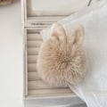 Miniatyrbilde 8 av 8: Kawaii Ears Pompom nøkkelring myk fluffy pels Nøkkelringveske P Gray