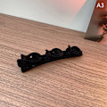 Miniatyrbillede 1 af 5: Flocked Bangs Hair Clip Sort Hovedbeklædning Dame e Barrettes Hårgr Black