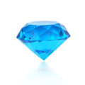 Miniatyrbillede 1 af 5: Glas Krystal Diamantform Paperweights Facet Juvel Sea Blue