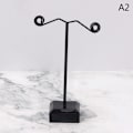 Miniatyrbillede 1 af 5: Metal smykker Display Stand Sort Klar Akryl Stud Ørering Ho black M