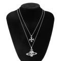 Miniatyrbilde 4 av 5: Retro Planet Universe Key Halskjede n Women's Hip Hop Silver Col A1