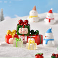 Miniatyrbilde 6 av 8: e Harpiks Julepynt Tegneserie Snømann Skrivebord Liten Pynt A8