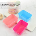 Miniatyrbilde 3 av 7: 6 stk silikon rektangulær kakeform myk muffins cupcake liner ba
