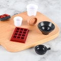 Miniatyrbillede 4 af 8: Simuleret skål tallerken ske Pot legehus miniature køkkengrej A13