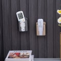 Miniatyrbilde 7 av 8: Fjernkontrollholder Veggmontert oppbevaringsboks Kosmetisk bad Gray S