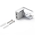Miniatyrbilde 6 av 8: Justerbar ABS Chrome håndholdt dusjholder Bracket Rail Brack