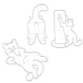 Miniatyrbild 3 av 8: Cat Cookie ters Kitty Butt Form DIY Kex Cookie Form Stamp C