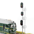 Miniatyrbillede 2 af 5: 1:87 Model Tog Traffic Light 3V/12V til Train Railway ama Gaug Black