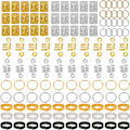 Miniatyrbillede 6 af 6: 60-170 stk. Mix Hårringe Flettet Dreadlocks Perler Manchetter Clips 100pcs
