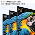 Miniatyrbilde 3 av 8: 1Pc Type C til HDMI4K videokabelkonverter USB3.1 Type-C til HDM Black