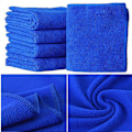 Miniatyrbillede 4 af 8: 5/10 Stk/sæt Blød Auto Car Microfiber Vaskeklud Rengøringshåndklæder Blue
