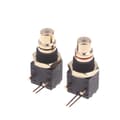 Miniatyrbild 1 av 8: 2/4 st RCA hona uttag PCB panelmonteringsadapter rätvinklig Di 1Pair