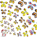 Pikkukuva 6 / 8: 10 kpl Magic Flying Butterflies -lelu taivaalla Kirjanmerkki 1