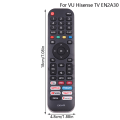 Miniatyrbilde 1 av 5: EN2A30 Rplasseringsfjernkontroll for VU Hisense TV EN2N30H EN2Q Black