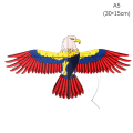 Miniatyrbilde 1 av 8: (Kun drager)Minidrager som flyr for barn 3d pocket kite dynam A5