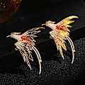 Miniatyrbillede 2 af 5: Krystalemalje Phoenix Fuglebrocher Dyrepind til Kvinder Mænd B Multicolor