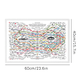 Pikkukuva 6 / 7: Healing Web Poster Natural Remedies Chart Canvas Wall Art Horiz 1