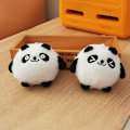 Miniatyrbild 6 av 8: e Cartoon Panda Plyschleksak Liten minidockahänge Docka Key Chai A2