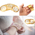 Miniatyrbilde 4 av 5: 100 sirkler 0,6 mm Stål Memory Wire For Beading Bangle Armbånd White