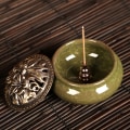 Miniatyrbillede 6 af 8: Kobber hejs metal røgelse bakke røgelse multifunktionel aromat