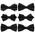 Miniatyrbillede 3 af 5: Mode Mænd Butterfly Party Bryllupssløjfe Black Bowknot Bowti 01