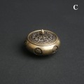 Miniatyrbillede 1 af 5: Retro Røgelse Brænder Tolv Stjernetegn Brænder Messing Røgelse H C