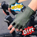 Miniatyrbillede 1 af 8: Mænd Kvinder Cykelhandsker Åndbar Anti- GN L