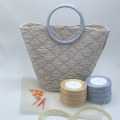 Miniatyrbild 3 av 5: Bucket Bag Extra Stickning & Vävning Plast Mesh Ark Galt White 38cm
