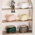 Miniatyrbilde 6 av 8: Tissue Box Serviettholder Container Automatisk Lifting Tissue Box White
