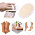 Miniatyrbillede 2 af 8: Naturlig Luffa Svamp Eksfolierende Badehandsker Disk Pad Ansigts C Beige