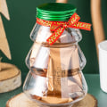 Miniatyrbilde 7 av 8: Julehåndtak gaveesker Clear Sweet Jar Candy Chocolate Sna