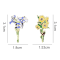 Pikkukuva 7 / 8: rintaneula Rintanappi Van Gogh Auringonkukka Iris Rintaneula Kukka Hattu Pin M A1