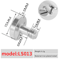 Miniatyrbilde 1 av 8: 1/4 tommers kameraskrue Pan Tilt Quick Release Plate Hurtigutløser A3