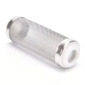 Miniatyrbillede 6 af 8: holdbart rustfrit stål filter mesh akvarie filter vagt fisk 8.5cm