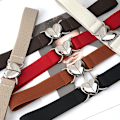 Miniatyrbilde 2 av 5: Elastiske belter Love Heart Metal Spenne Midje Kjole Genser Dekor Black