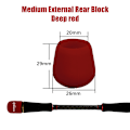 Miniatyrbillede 1 af 8: Fiskestangsstik FishingRod Skridsikkert håndtag Beskyttelsesetui Lur deep red 20mm